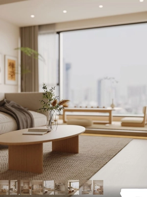 طراحی دکوراسیون با تم چوب و کرم در الهیه