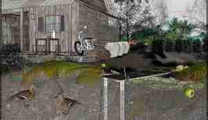 خانه‌ کلبه ای در دل طبیعت برای اسکچاپ