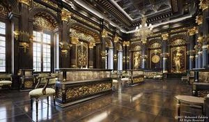 Black & Gold on Pantone گالری پانتون با سیاه و مشکی