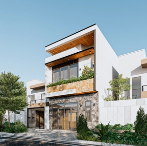 طراحی نما ویلا مدرن برای اسکچاپ