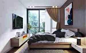 طراحی داخلی اتاق خواب مدرن برای اسکچاپ