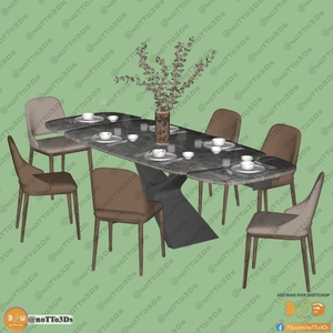 انواع میز و صندلی ناهارخوری برای اسکچاپ