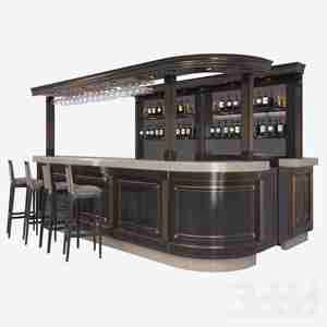 طراحی کابینت پیش خوان / بار رستوران یا کافی شاپ The bar counter