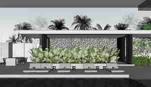 طراحی ویلای مدرن در دل طبیعت استوایی برای اسکچاپ