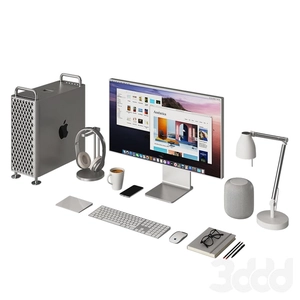 آبجکت مانیتور و لوازم رو میز کار Apple Mac Pro Desktop