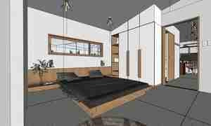 طراحی ویلا مدرن برای اسکچاپ