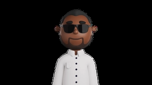 کاراکتر پسر 3d گرافیکی با لباس عربی