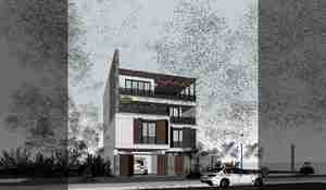 طراحی نما ویلا مدرن برای اسکچاپ