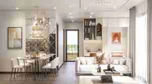 طراحی داخلی نشیمن و آشپزخانه مدرن برای اسکچاپ