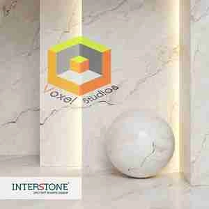 سنگ مرمر سفید با رگه ها مشکی