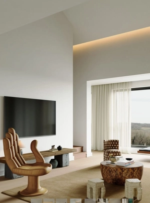 طراحی دکوراسیون داخلی تابلو فیروزه ای