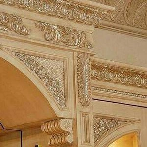 نقاشی وپتینه روی سقف ودیواروورق طلا