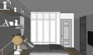 طراحی داخلی اتاق خواب مدرن برای اسکچاپ