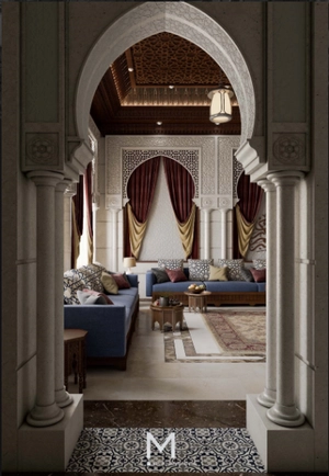 خانه‌ای با شکوه و معماری سنتی برای اسکچاپ