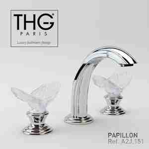 شیر روشوی با دستگیره شیشه ای پرنده THG / Papillon 151