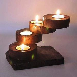 جا شمعی دایره ای تخته