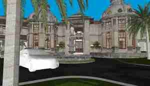 طراحی ویلا کلاسیک و پر جزییات برای اسکچاپ