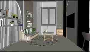 فضایی دلنشین و مدرن با ترکیب رنگ و نور برای اسکچاپ