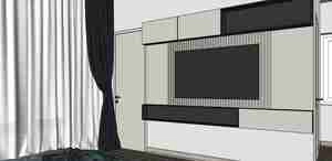 طراحی داخلی اتاق خواب مدرن برای اسکچاپ