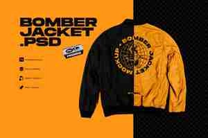 موکاپ کت اسپرت bomber_Jacket