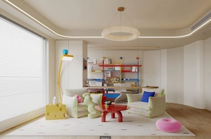 طراحی مهدکودک با لوازم بازی