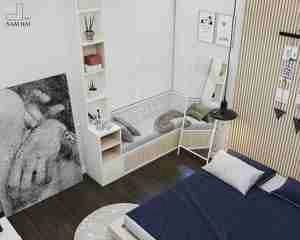 طراحی داخلی اتاق خواب مدرن برای اسکچاپ