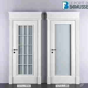 طرح درب در دو مدل رنگ سفید Doors Barausse Tiepolo