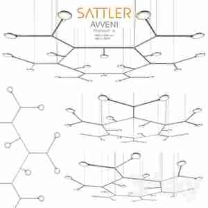 لوستر به سبک It شبکه ای مدرن Sattler Avveni pendant شرکت های کامپیوتری