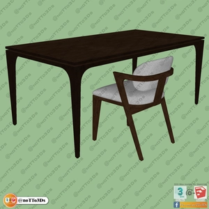 میز و صندلی ناهارخوری 324 برای اسکچاپ