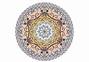 طرح ماندلا Islamic Ornament Mandala