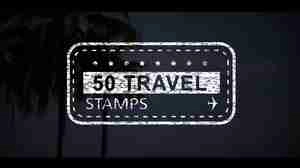 Travel Stamps  Length استایل فونت برای شرکت های گردشگری