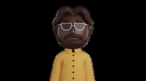 کاراکتر پسر سیاه پوست 3d گرافیکی