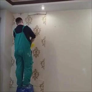 آلبوم کاغذ دیواری کالیکو (calico) درحال نصب