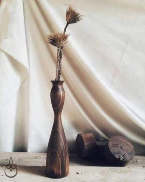 گلدان چوبی