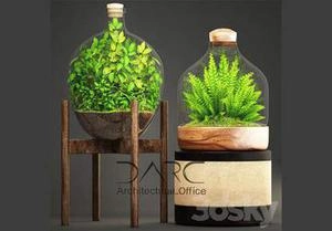 گلهای دکوری داخل شیشه ای