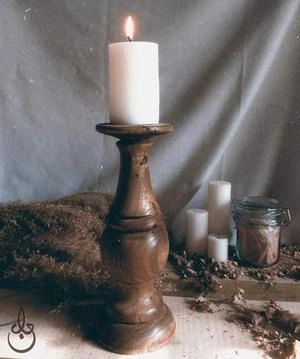 شمعدان چوبی