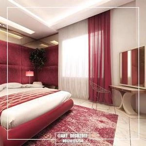 طراحی مدرن دکوراسیون داخلی اتاق خواب ویلای