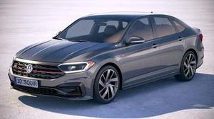 Volkswagen Jetta GLI 2019 3D Model ماشین 3D