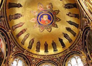 سقف پتینه و نقاشی شده یاران مسیح