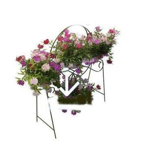 گلدون محوطه ای با پایه فلزی