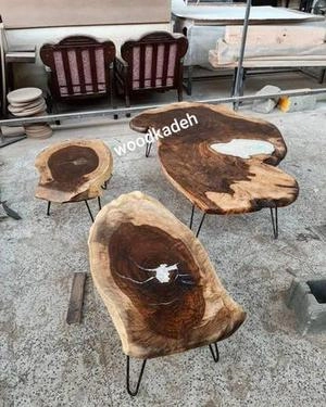 عسلی چوبی با رزین اپوکسی
