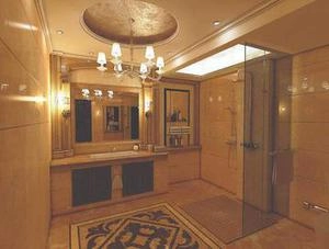 طراحی حمام شیشه ای کلاسیک