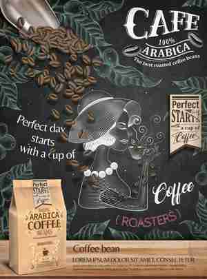 پوستر برای قهوه