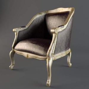 صندلی کلاسیک دسته دارچوبی رنگ طلایی کدد1047
