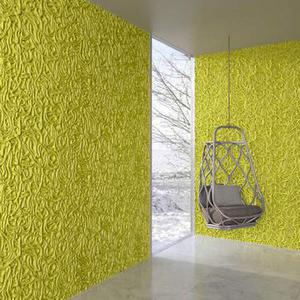 ابجکت 3d دیواری سه بعدی با رنگ زرد