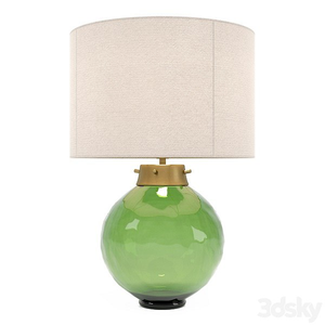 چراغ رومیزی کلاسیک سبز Dl Kara Tl