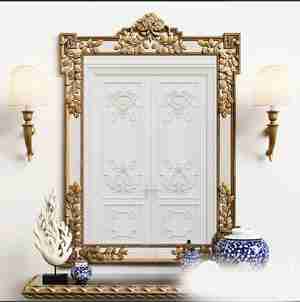 آینه کنسول کلاسیک طلایی