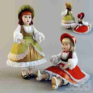 آبجکت عروسک دختر Doll / Childroom / Toy