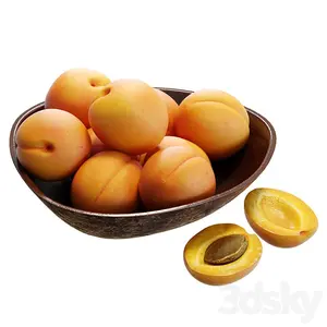 کاسه با زردآلو