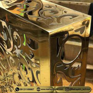کاور استیل طلایی پنل رادیاتور